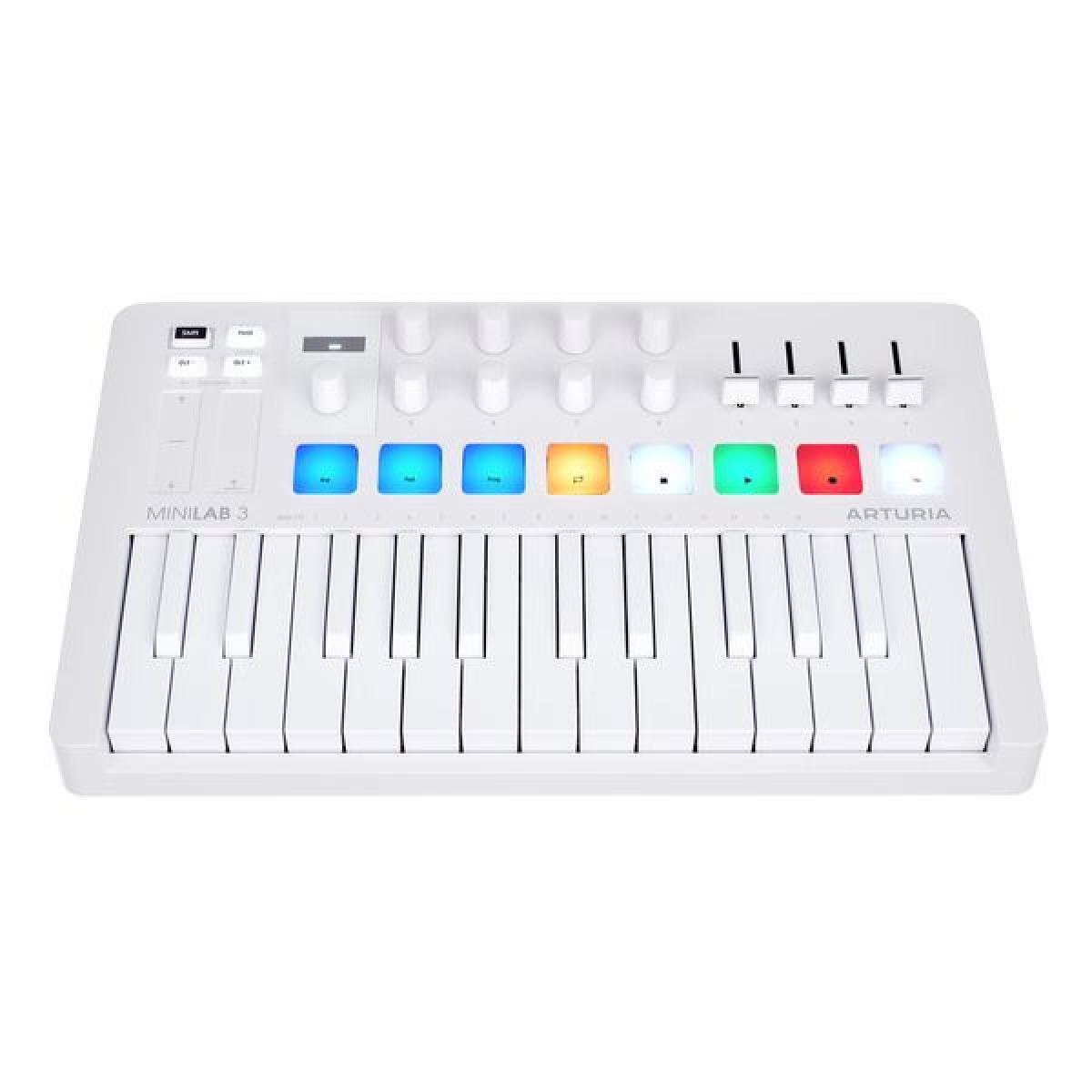 Arturia MiniLab 3 Alpine White. - BimotorDJ